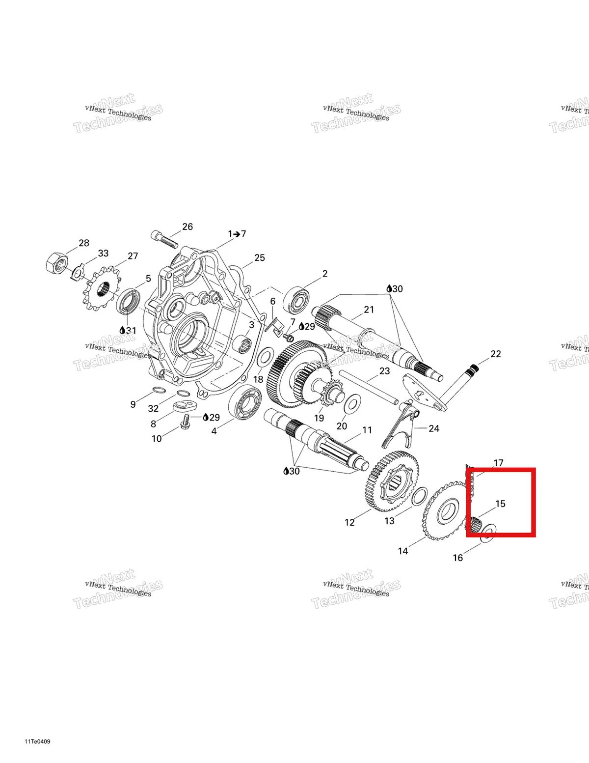 Деталь 420232520 на схеме узла 2004 Can-Am Rally 175 Gear Shift