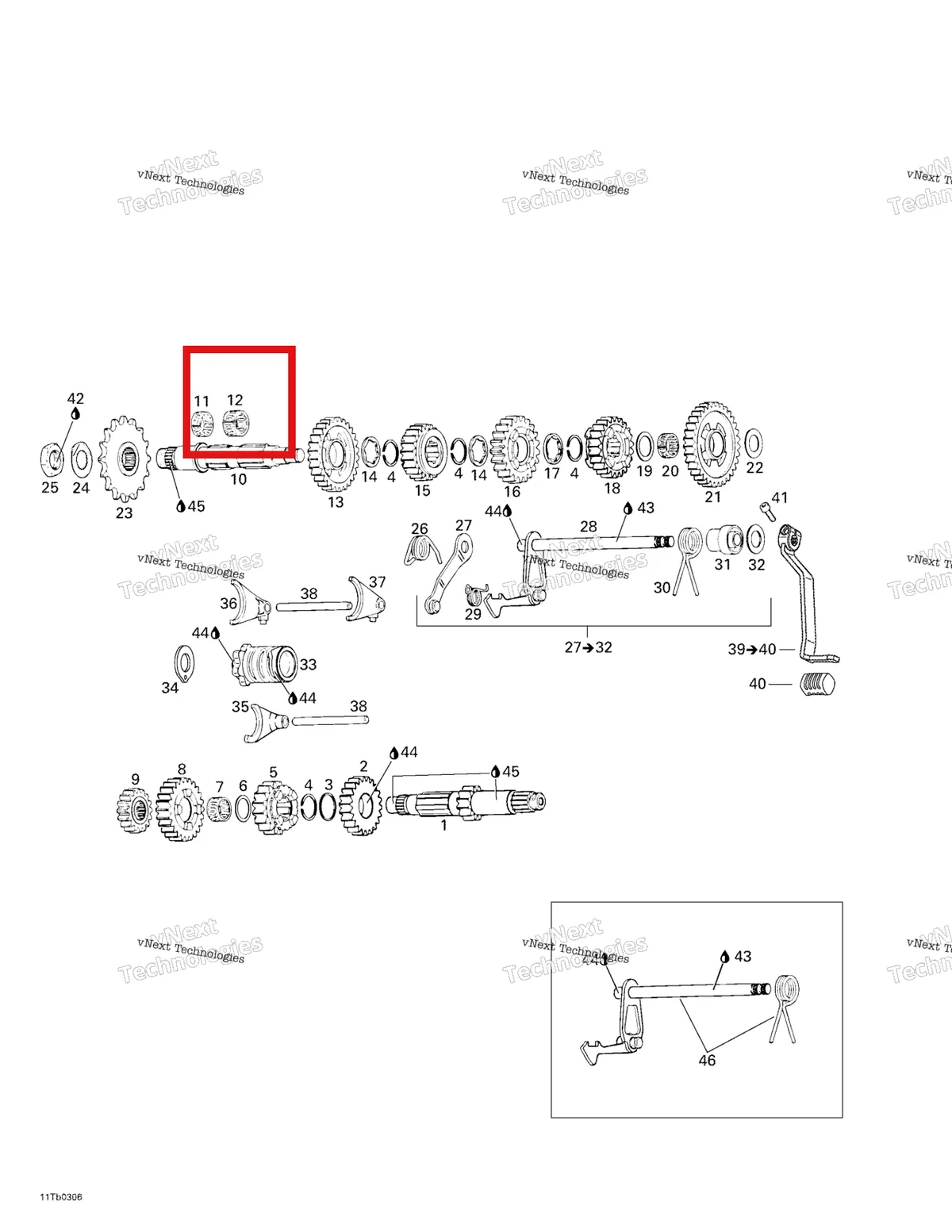 Деталь 420232530 на схеме узла 2003 Can-Am DS 650 Baja Transmission