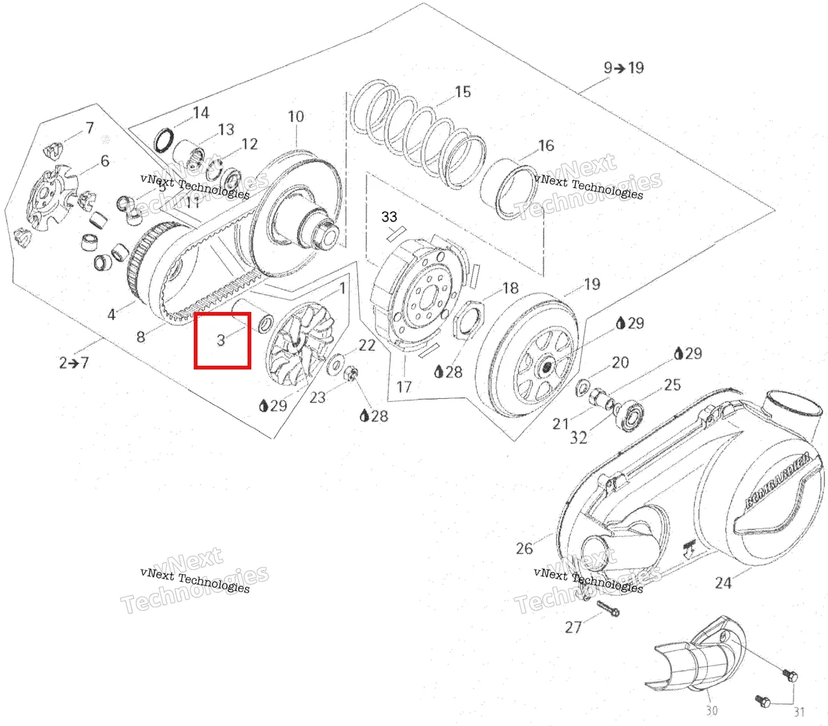 Деталь 420233779 на схеме узла 2007 Can-Am Rally 175 Pulley System