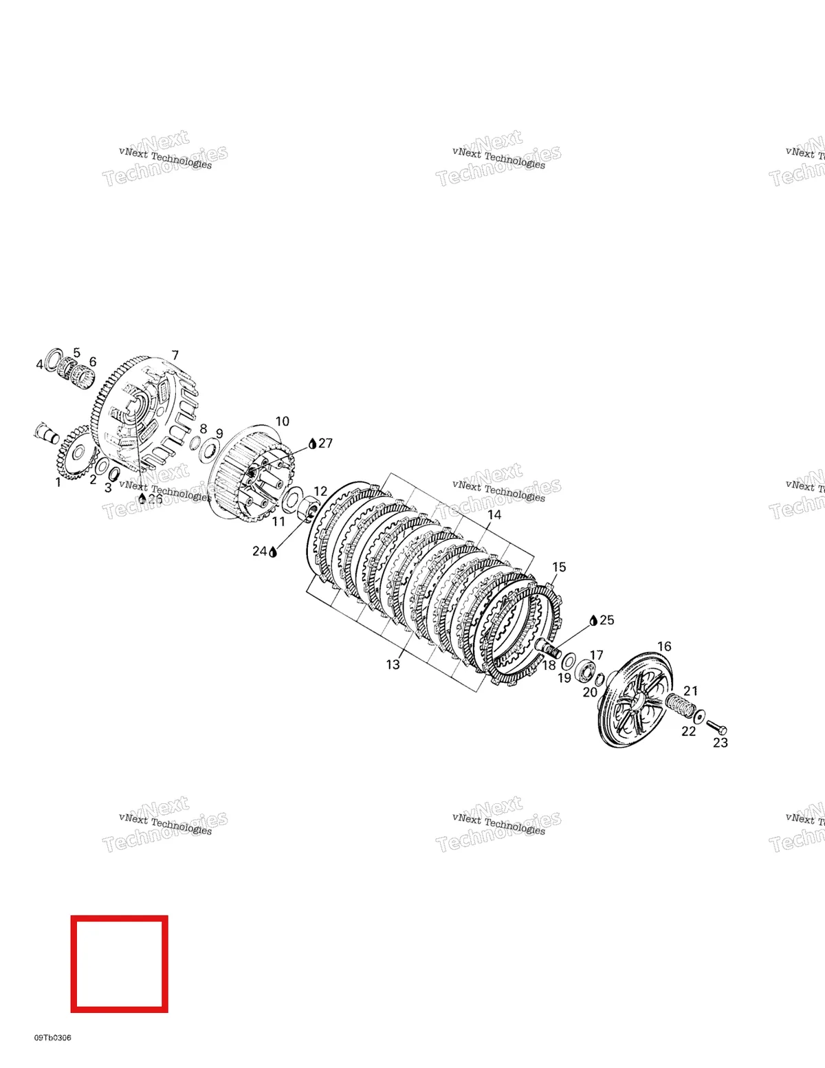 Деталь 420235272 на схеме узла 2003 Can-Am DS 650 Baja Clutch