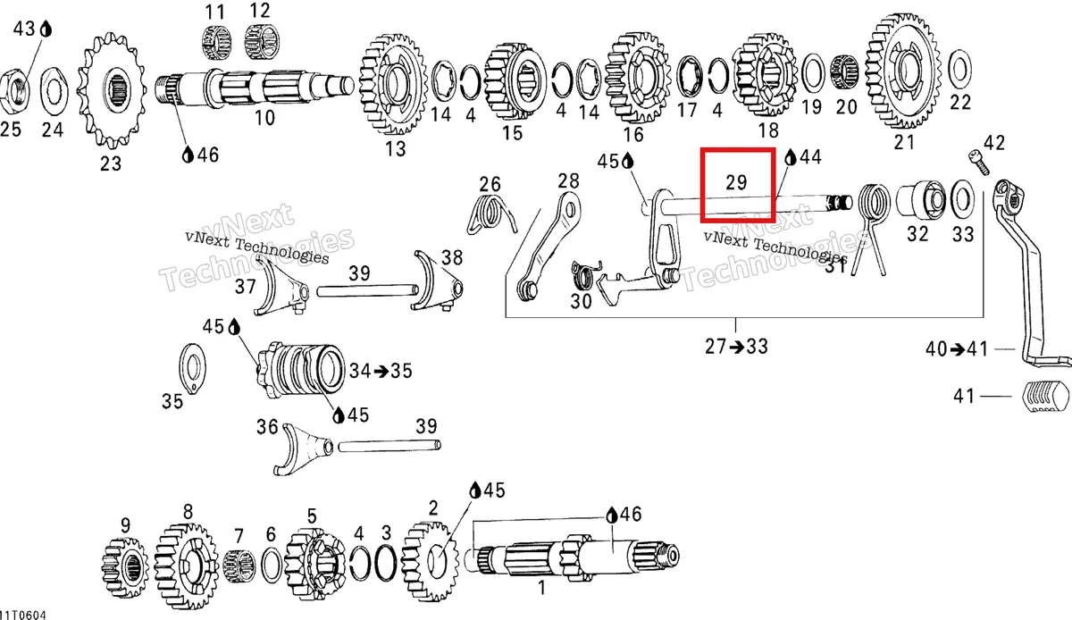 Деталь 420237929 на схеме узла 2006 Can-Am DS 650 X Gear Shift
