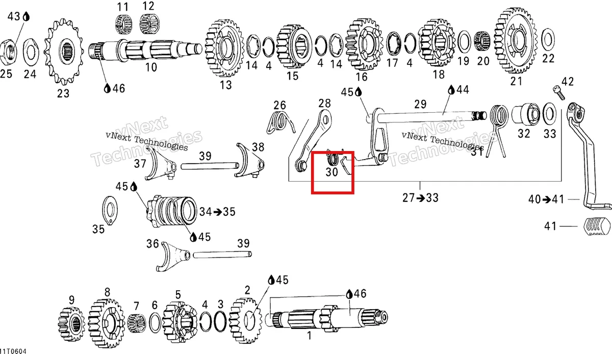 Деталь 420239075 на схеме узла 2006 Can-Am DS 650 X Gear Shift