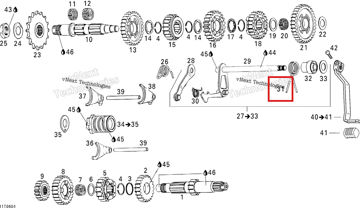 Деталь 420239084 на схеме узла 2006 Can-Am DS 650 X Gear Shift