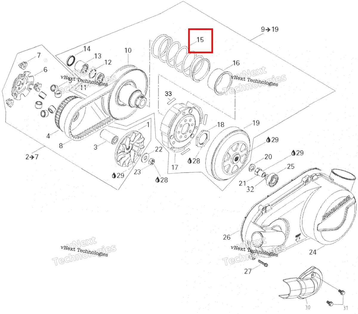 Деталь 420239402 на схеме узла 2007 Can-Am Rally 175 Pulley System
