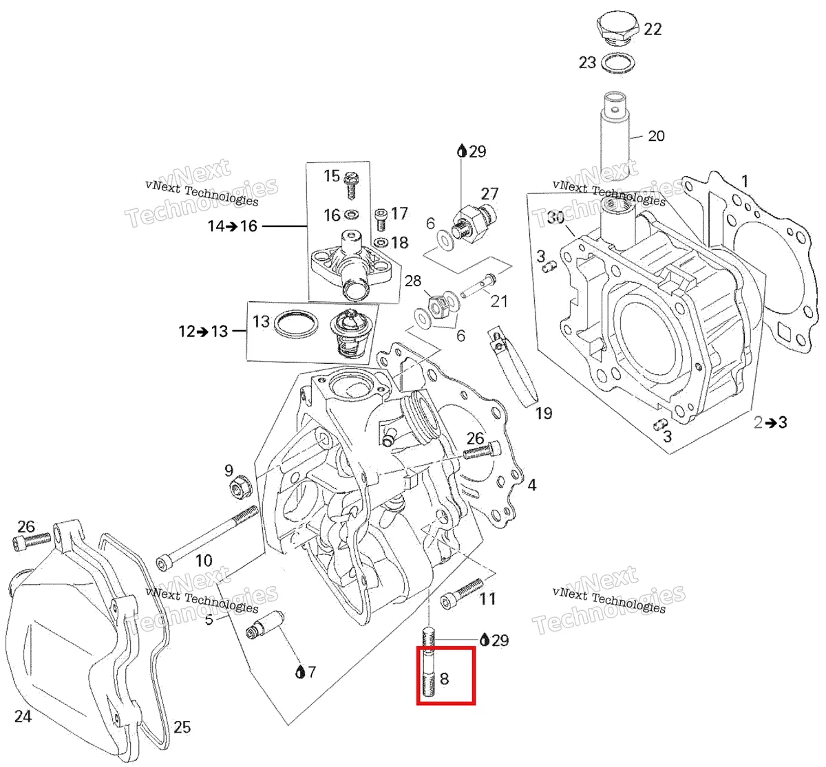 Деталь 420240366 на схеме узла 2007 Can-Am Rally 175 Cylinder