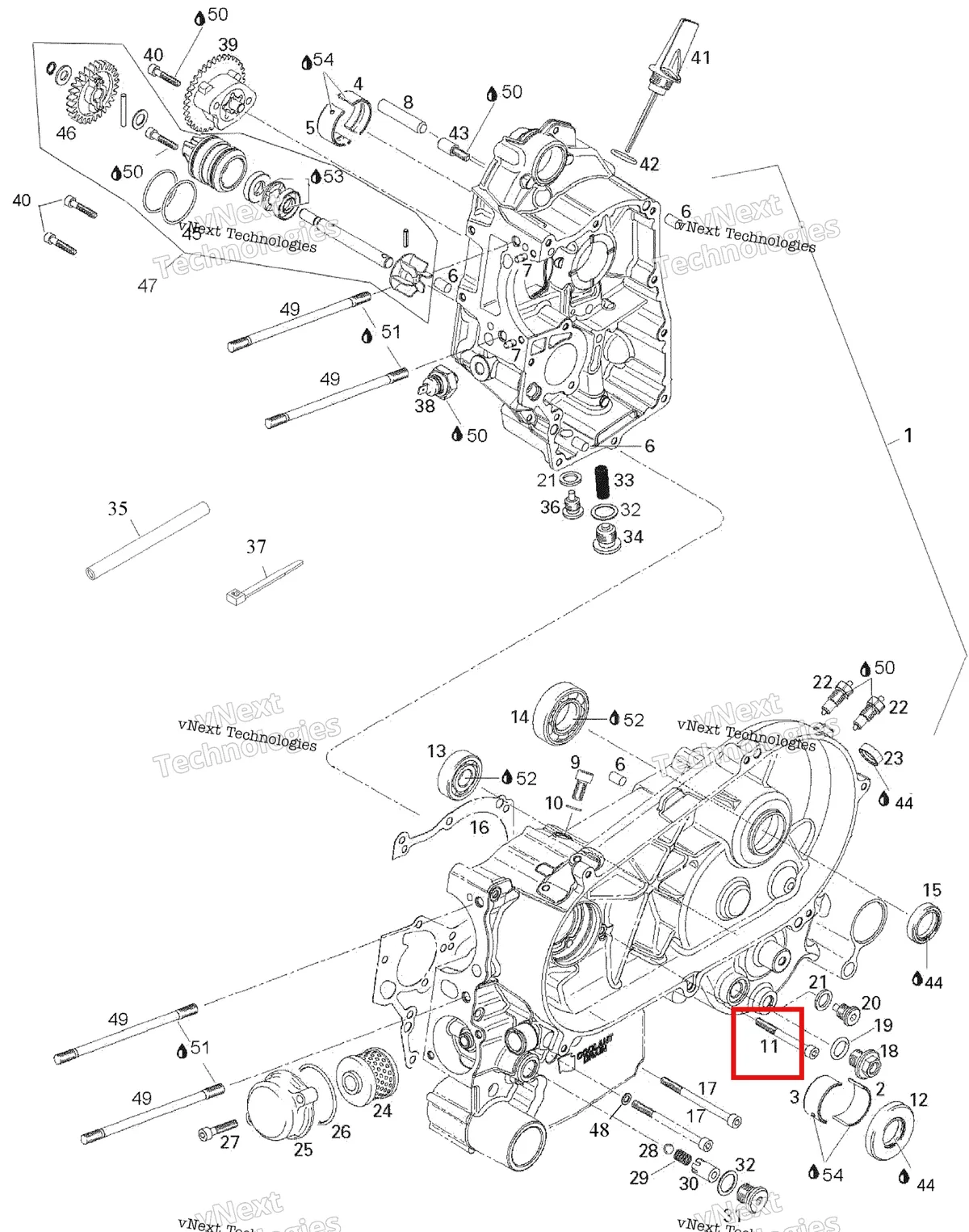 Деталь 420240371 на схеме узла 2007 Can-Am Rally 175 Crankcase