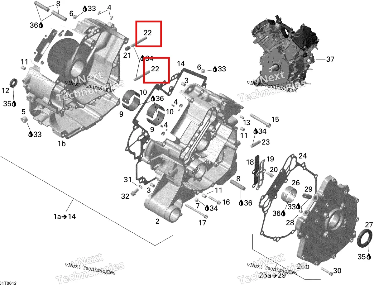 Деталь 420240811 на схеме узла 2006 Can-Am Outlander 650 STD 4 X 4 Crankcase