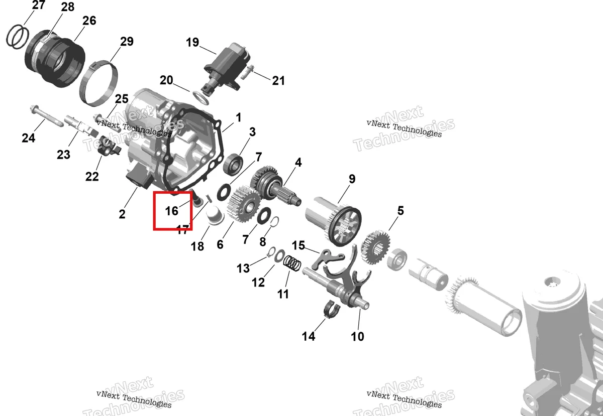 Схема применяемости: Подшипник болт M8 X1 Sea-Doo RXT-X 300 (2023) (420241151)