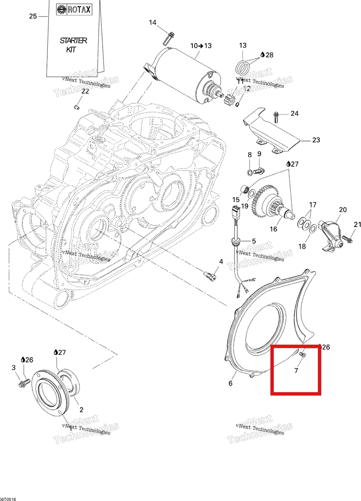 Деталь 420241465 на схеме узла Electric Starter