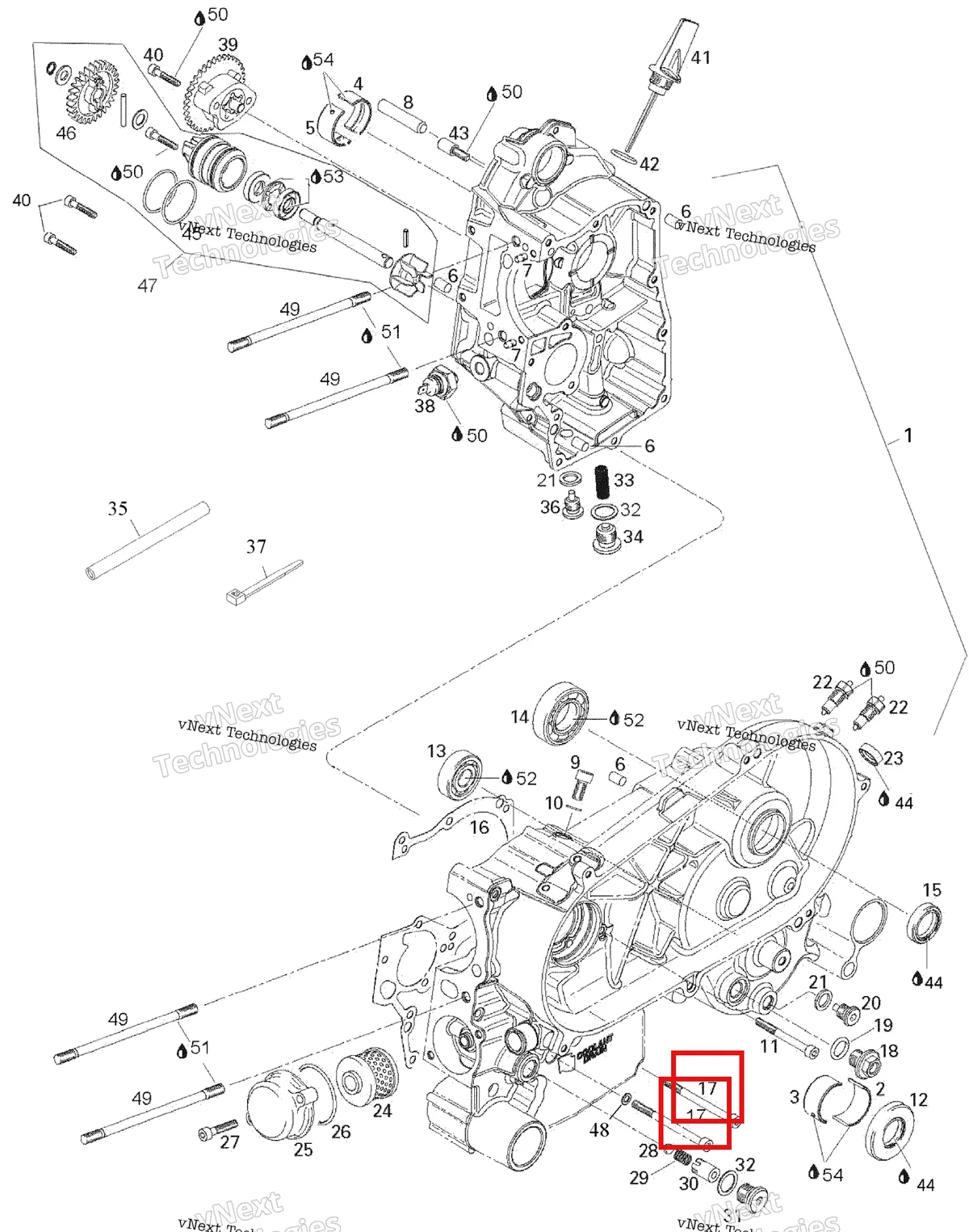 Деталь 420241501 на схеме узла 2007 Can-Am Rally 175 Crankcase