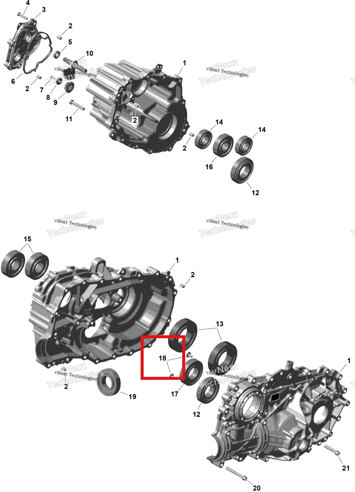 Деталь 420241537 (Шестигранный плоский головка винт M6 × 13 T30 Can-Am Commander MAX 1000R EFI XT (2024) (420241537)) на схеме узла 2026 Can-Am Defender MAX - HD11 - XT CAB - 9FTD - Dark Wildland Camo - 65