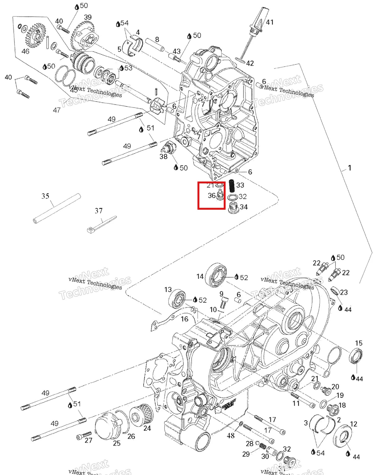 Деталь 420241782 на схеме узла 2007 Can-Am Rally 175 Crankcase