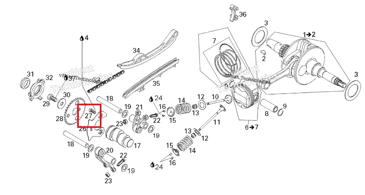 Деталь 420241841 на схеме узла 2007 Can-Am Rally 175 Crankshaft And Pistons