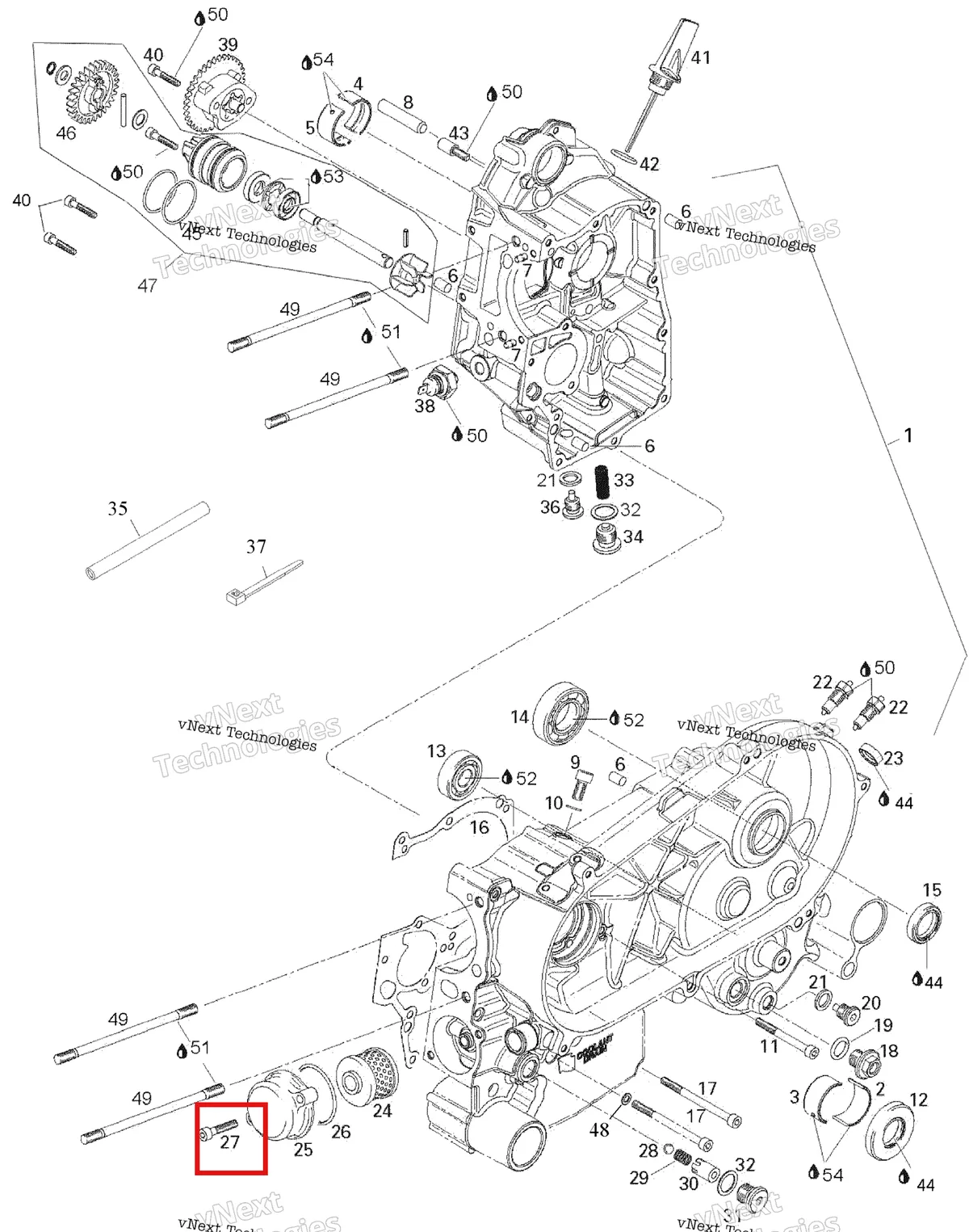 Деталь 420241941 на схеме узла 2007 Can-Am Rally 175 Crankcase