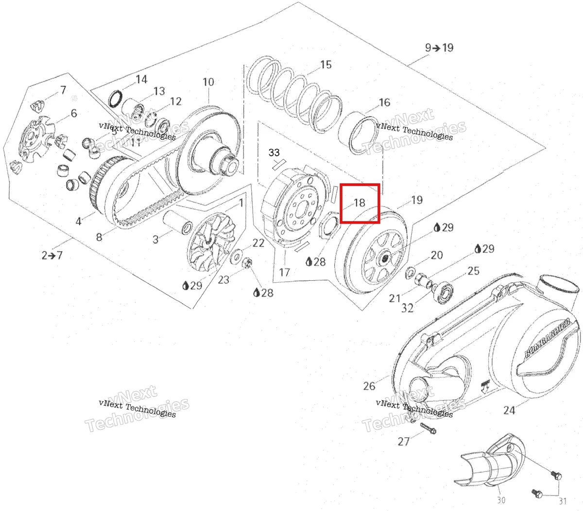 Деталь 420242040 на схеме узла 2007 Can-Am Rally 175 Pulley System