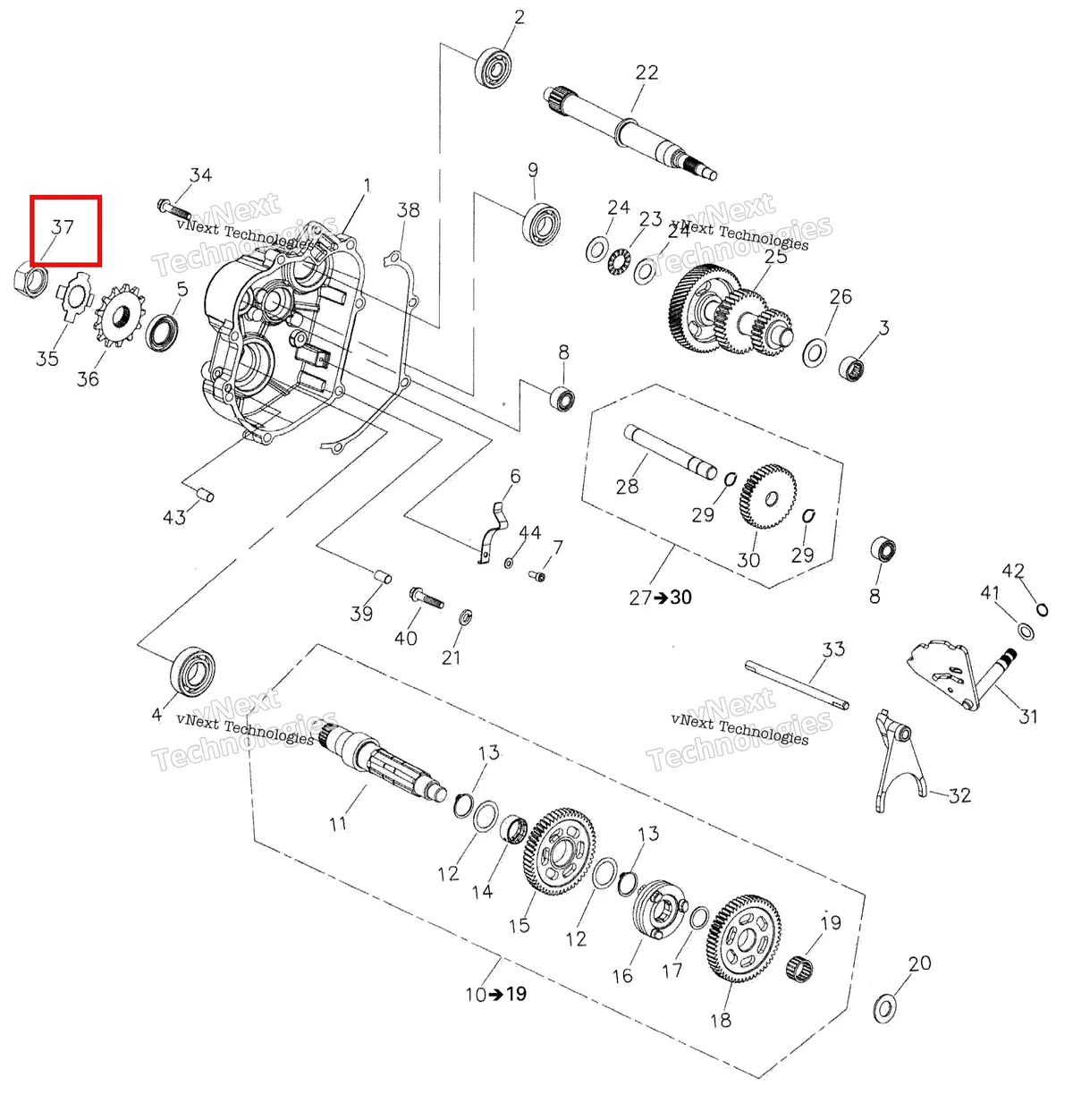 Деталь 420242651 на схеме узла 2007 Can-Am Rally 175 Gear Shift