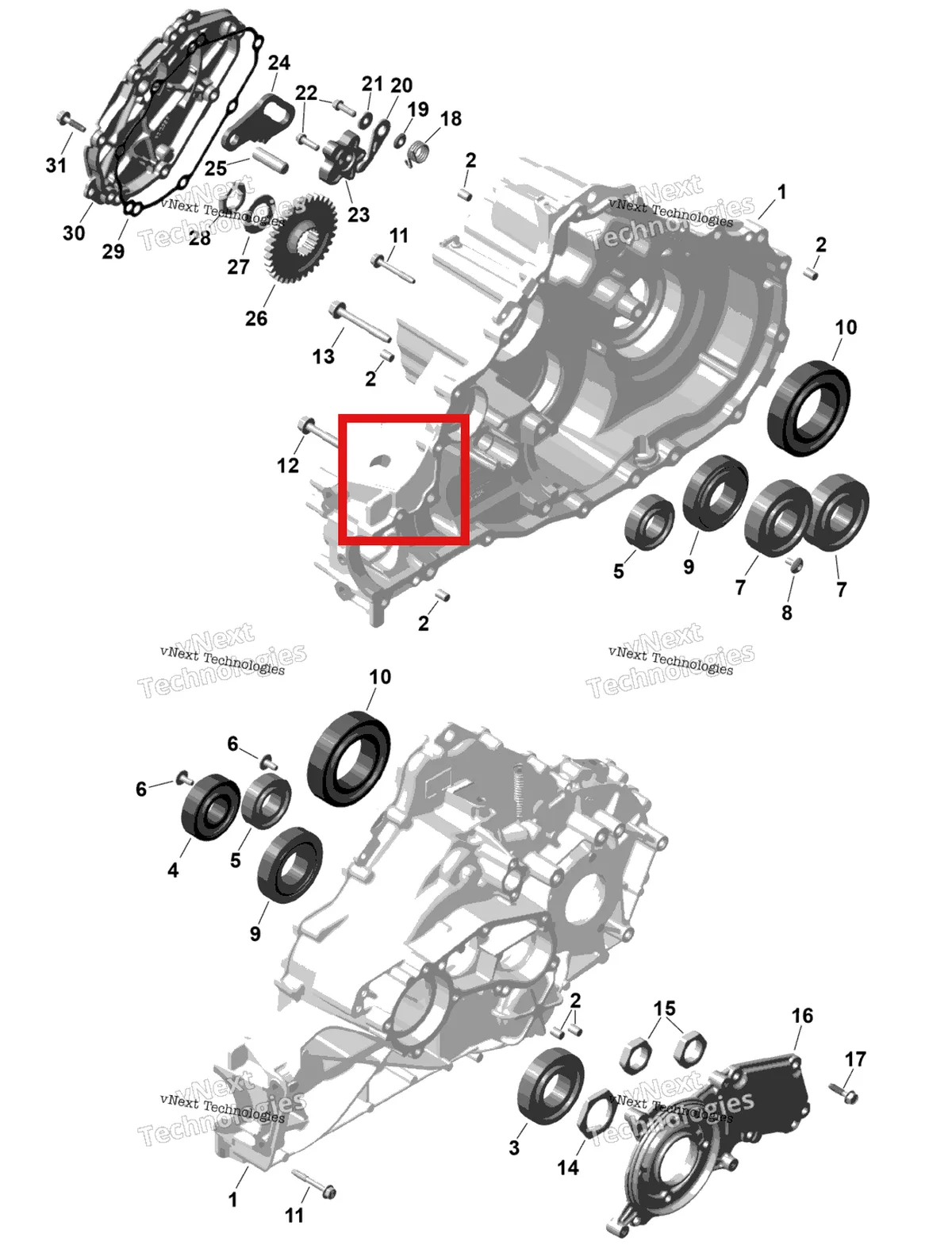 Деталь 420242879 на схеме узла 2026 Can-Am Commander - 1000R EFI - DPS - 6PTB - Compass Green - 60