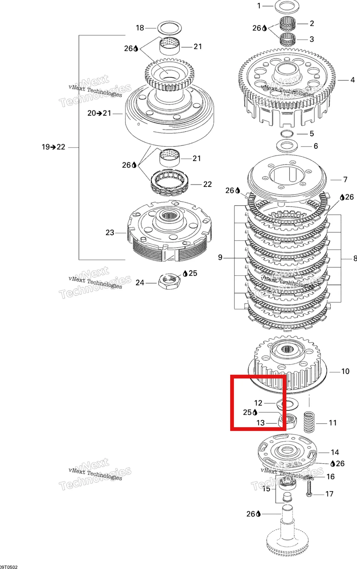 Деталь 420245320 на схеме узла 2005 Can-Am Traxter 5 Speed Clutch