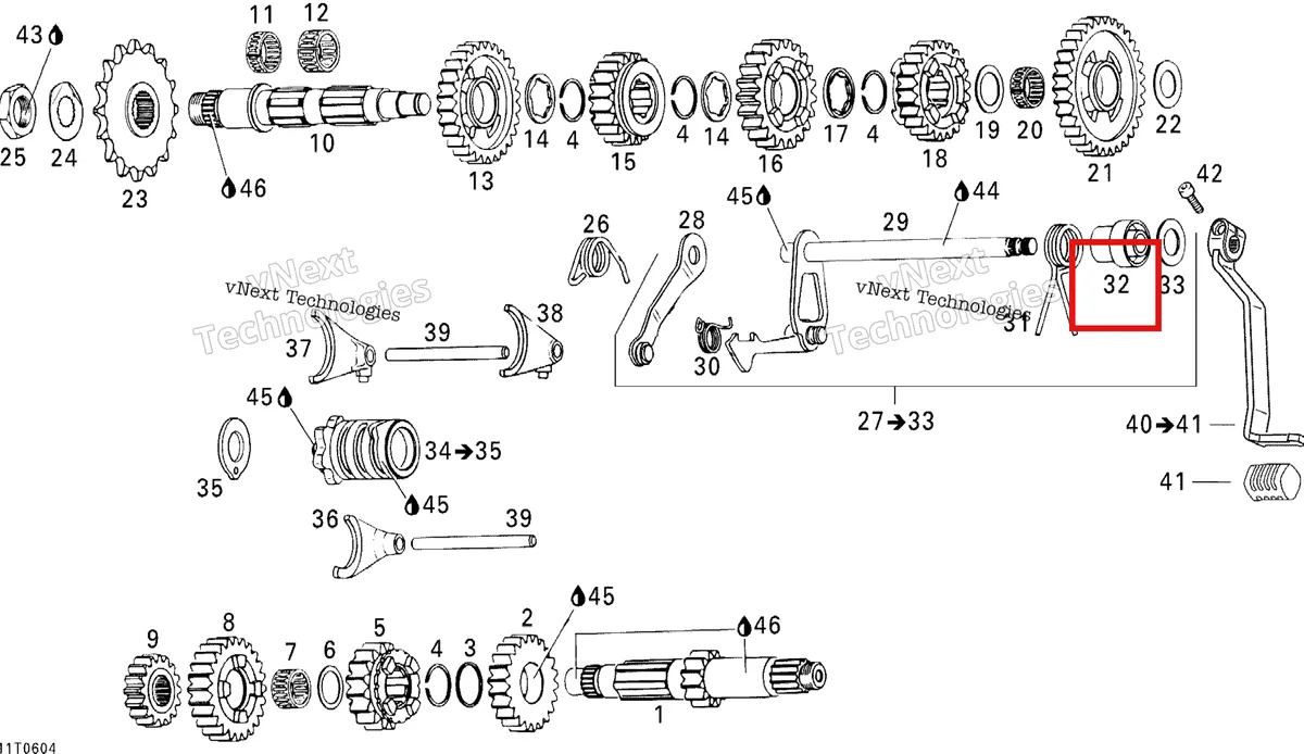 Деталь 420247900 на схеме узла 2006 Can-Am DS 650 X Gear Shift