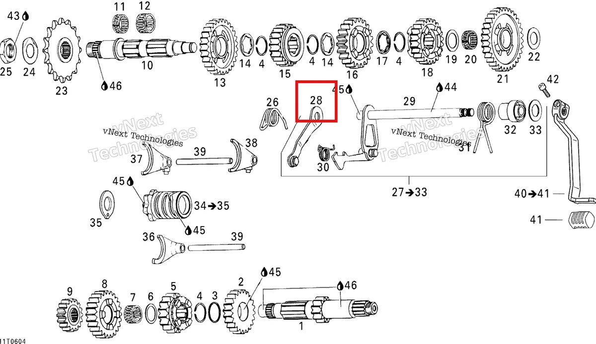 Деталь 420248346 на схеме узла 2006 Can-Am DS 650 X Gear Shift
