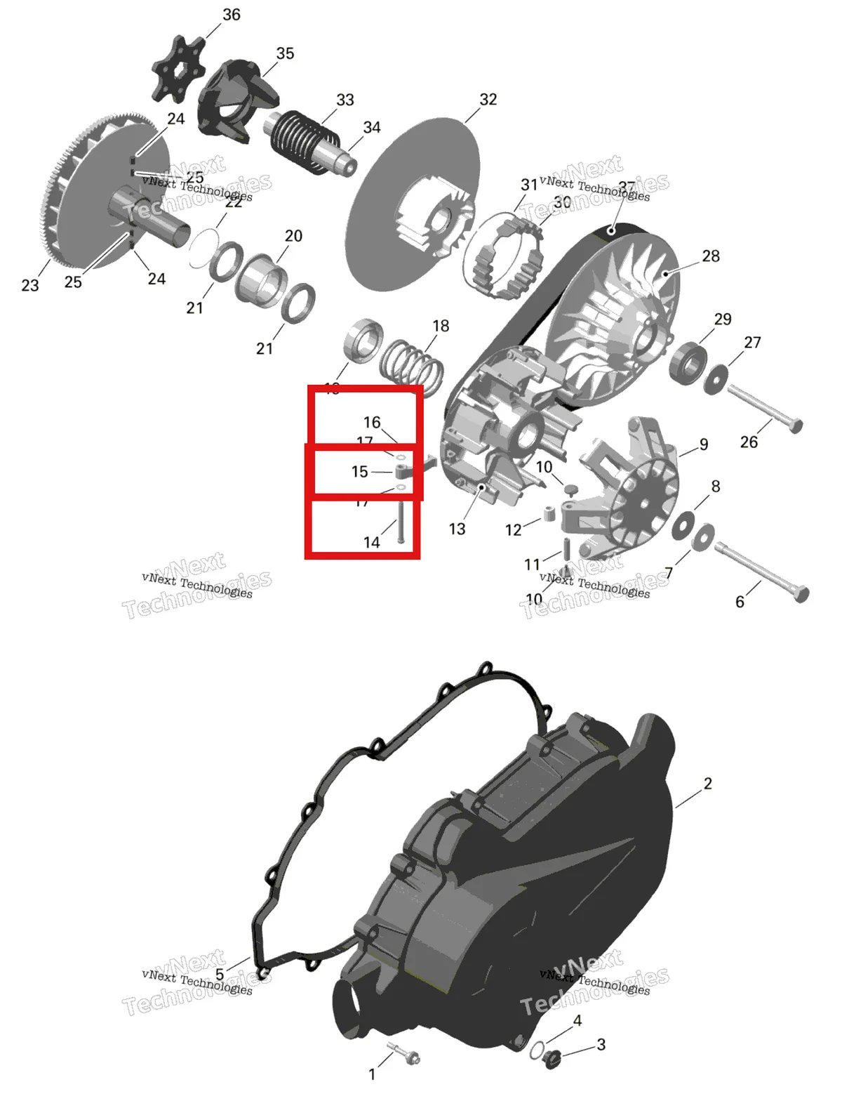 Деталь 420248424 на схеме узла 2024 Can-Am Outlander MAX 450 EFI 6X6 - 4ZRA - DPS Package - Tundra Green Rotax - Cvt