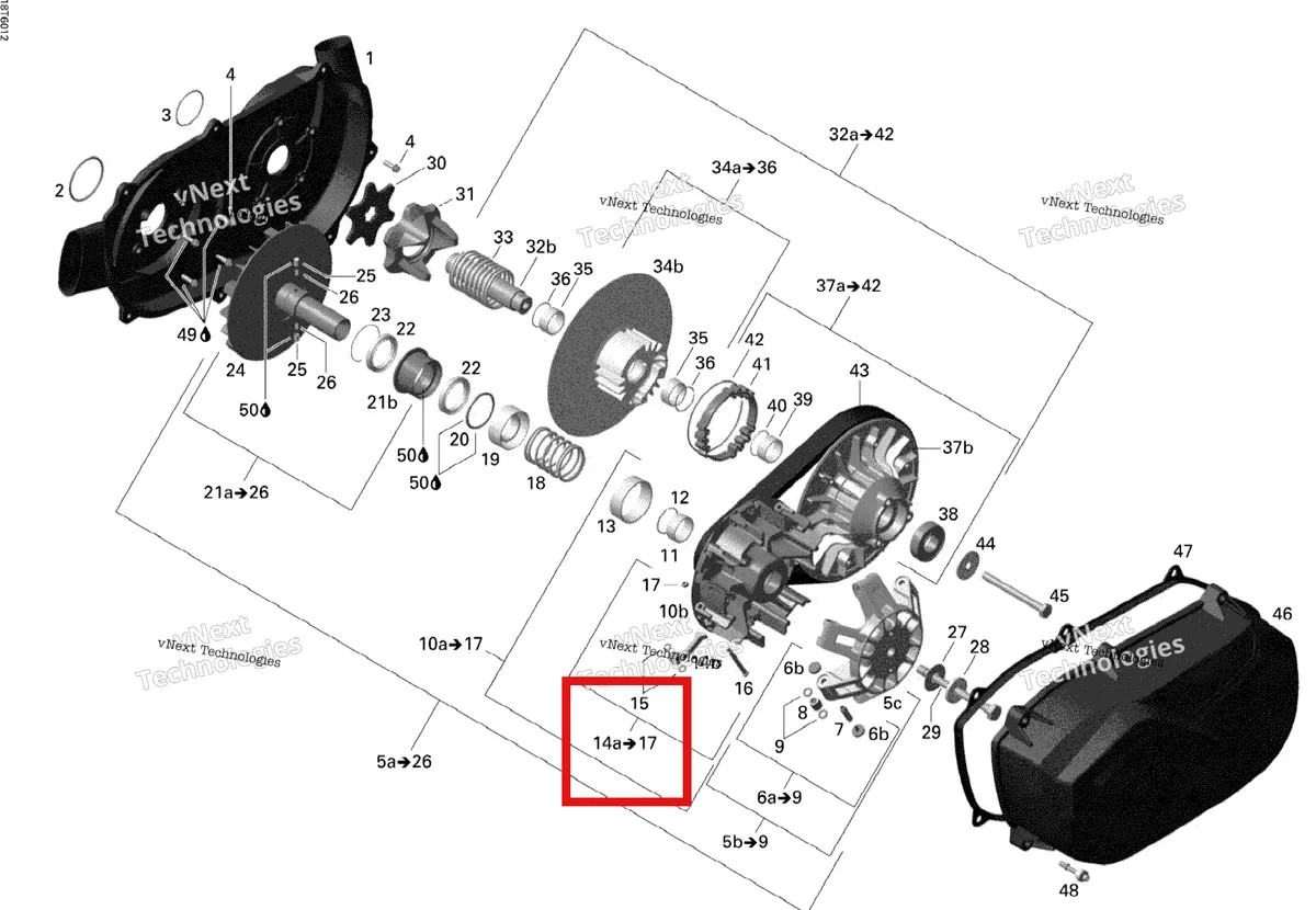 Деталь 420248498 на схеме узла 2006 Can-Am Outlander 650 STD 4 X 4 Transmission