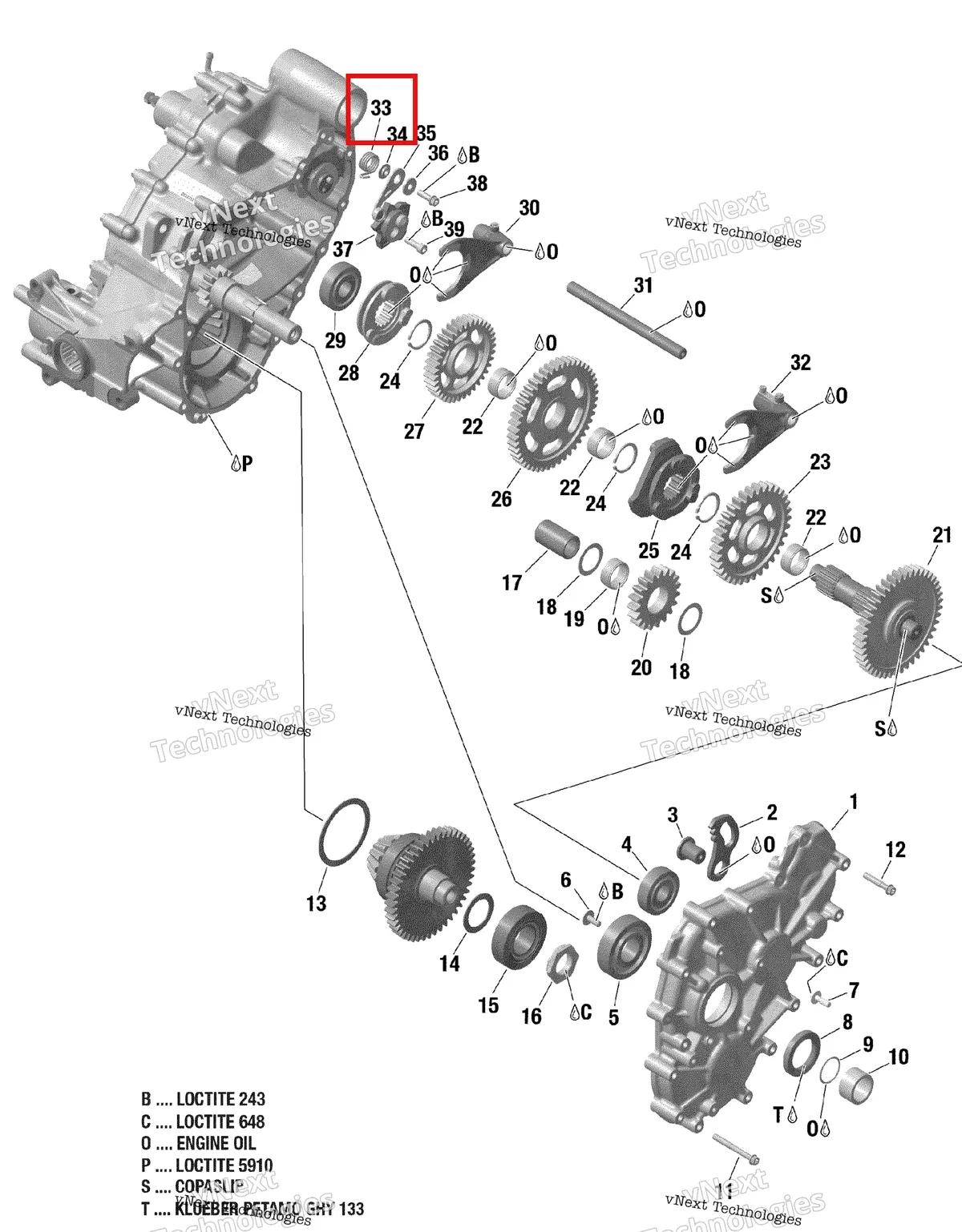 Деталь 420248532 (Index рычаг в сборе Can-Am Commander 1000R EFI (2018) (420248532)) на схеме узла 2019 Can-Am OUTLANDER 650 EFI - T3 Gear Box 2 - 420686214 - Pro Nordic