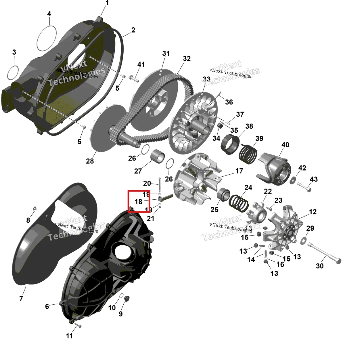Деталь 420248661 на схеме узла 2026 Can-Am Commander - 1000R EFI - DPS - 6PTB - Compass Green - 60