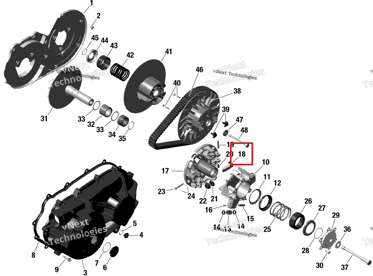 Деталь 420248732 на схеме узла 2024 Can-Am Outlander PRO HD7 4X4 - 1JRB - STD Package - Tundra Green Rotax - Cvt