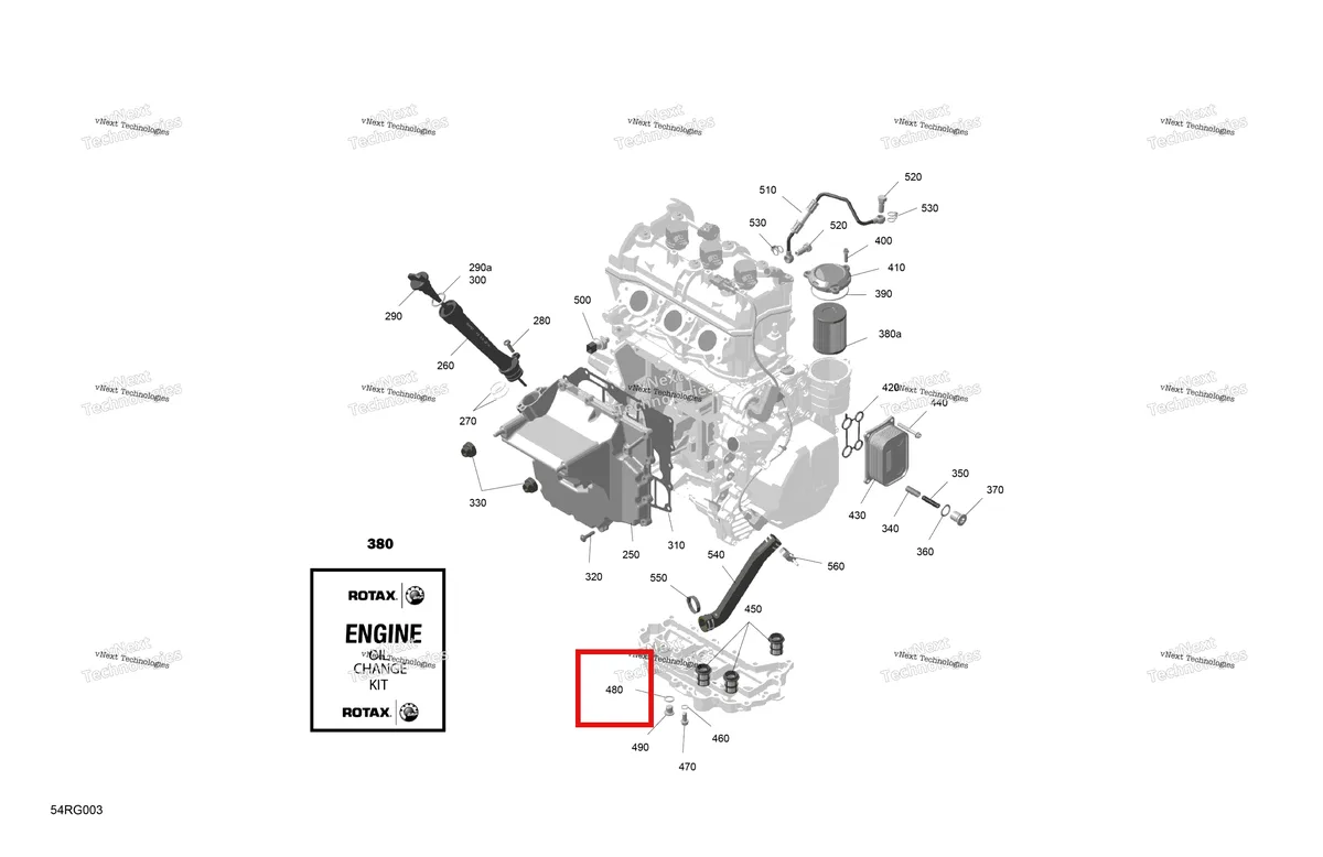Деталь 420250640 (Шайба) на схеме узла 2027 Ski-Doo RENEGADE - X-RS - 900 ACE TURBO R - DAVM - Circuit Yellow - 15X137X1.25IR Track Rotax - Engine Lubrication