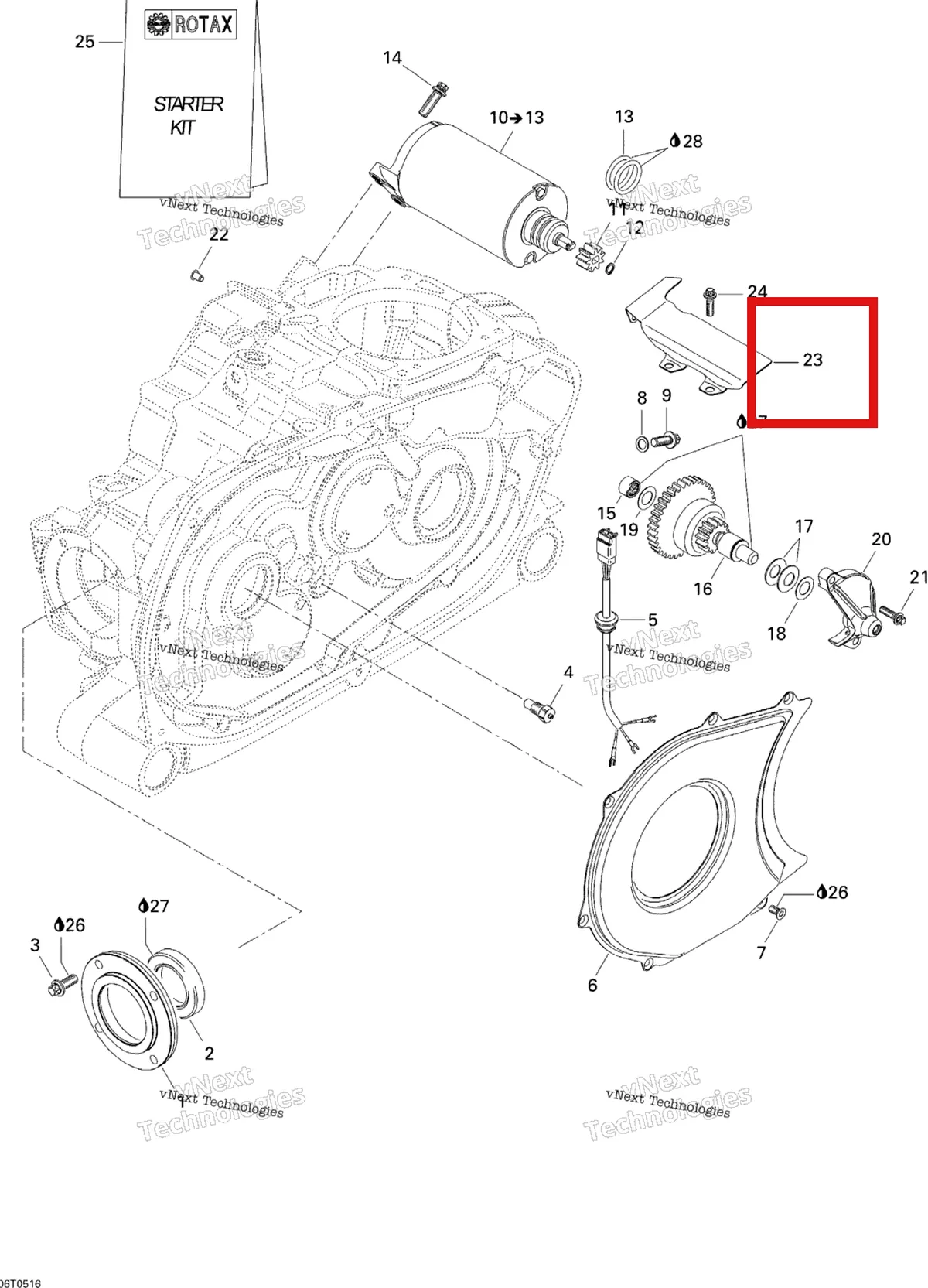 Деталь 420251240 на схеме узла Electric Starter