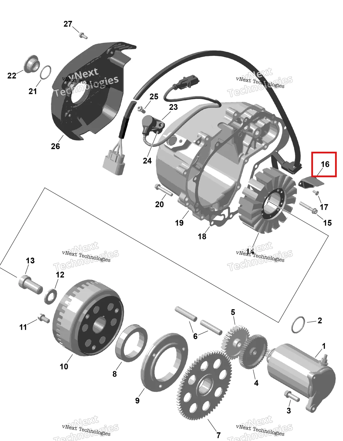 Деталь 420251889 (Interior трос опора в сборе Can-Am Commander MAX 1000R EFI XT (2024) (420251889)) на схеме узла 2026 Can-Am RENEGADE - 4X4 - XMR - 1000R EFI - 5UTA - Hyper Silver Rotax - Magneto And Electric Starter