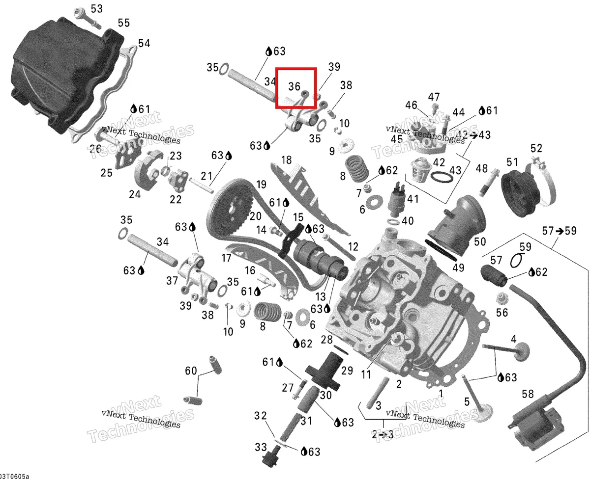 Деталь 420254405 на схеме узла 2006 Can-Am Outlander 400 STD 4 X 4 Cylinder Head