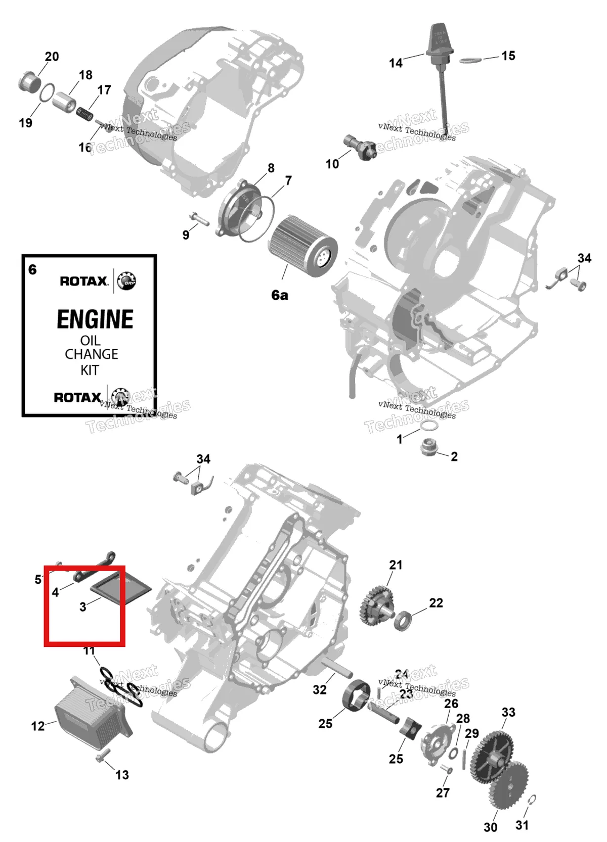 Деталь 420256322 на схеме узла 2026 Can-Am RENEGADE - 4X4 - XMR - 1000R EFI - 5UTA - Hyper Silver Rotax - Engine Lubrication