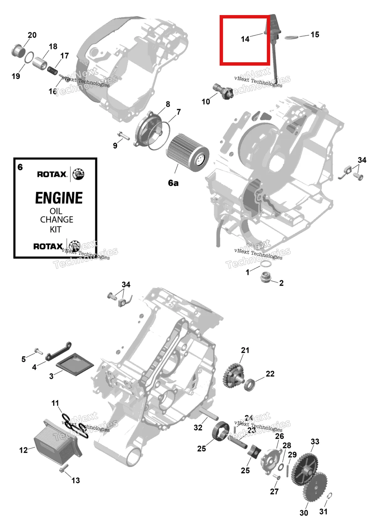 Деталь 420256802 на схеме узла 2026 Can-Am RENEGADE - 4X4 - XMR - 1000R EFI - 5UTA - Hyper Silver Rotax - Engine Lubrication