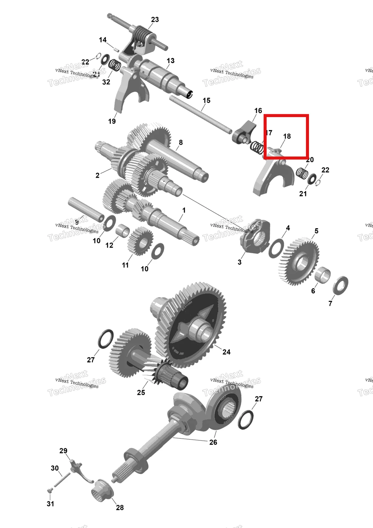 Деталь 420257001 на схеме узла 2026 Can-Am Maverick Max - TURBO RR - XDS STD - 7VTR - Dusty Navy Satin - 64