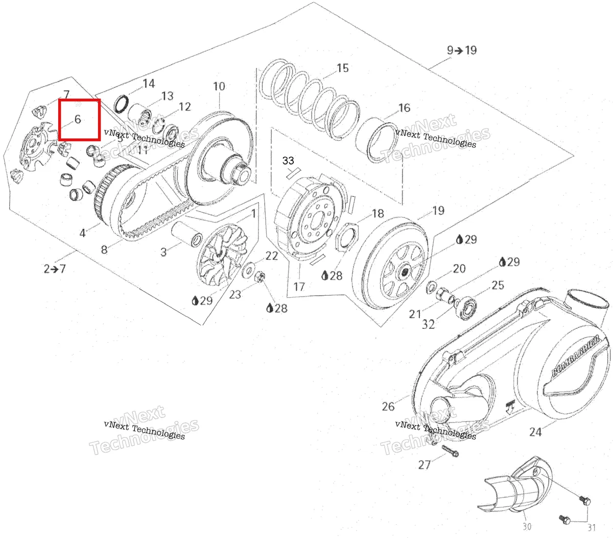 Деталь 420259657 на схеме узла 2006 Can-Am Rally 175 Pulley System
