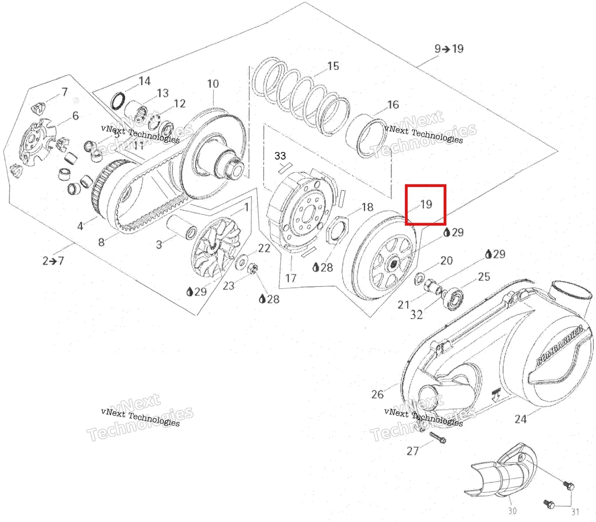 Деталь 420259664 на схеме узла 2007 Can-Am Rally 175 Pulley System