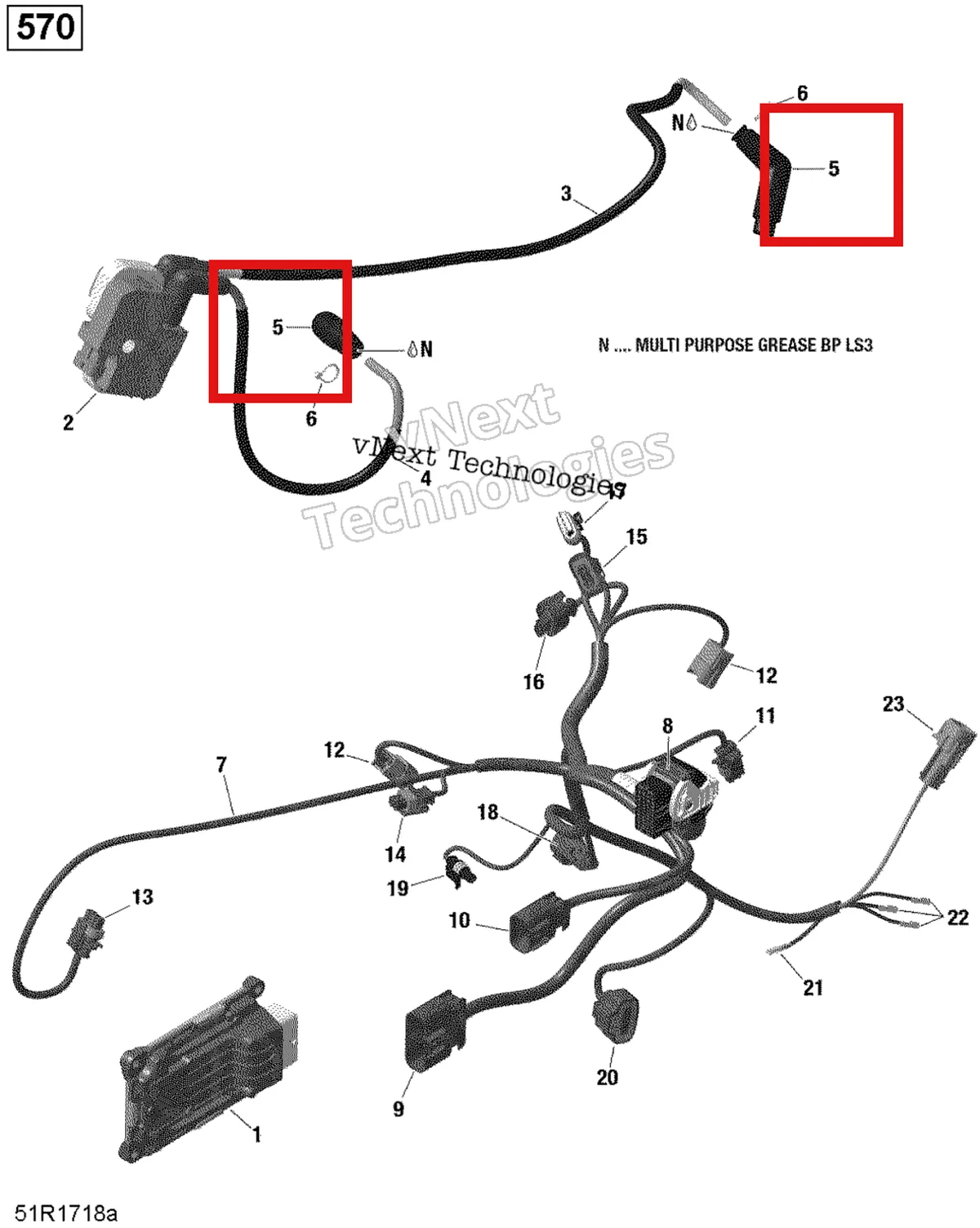 Деталь 420265248 на схеме узла 2021 Can-Am Outlander 570 EFI - STD DPS XT Mossy Oak Edition Rotax - Engine Harness And Electronic Module - 570 Efi - Std - Dps - Xt - Mossy Oak Edtition