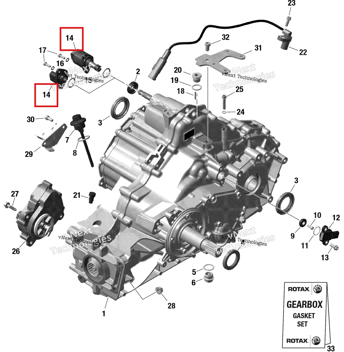 Деталь 420265842 на схеме узла 2020 Can-Am Defender HD8 Gear Box And Components - 794