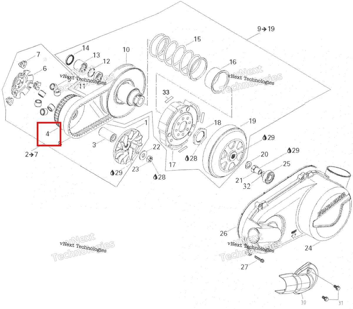 Деталь 420280117 на схеме узла 2006 Can-Am Rally 175 Pulley System