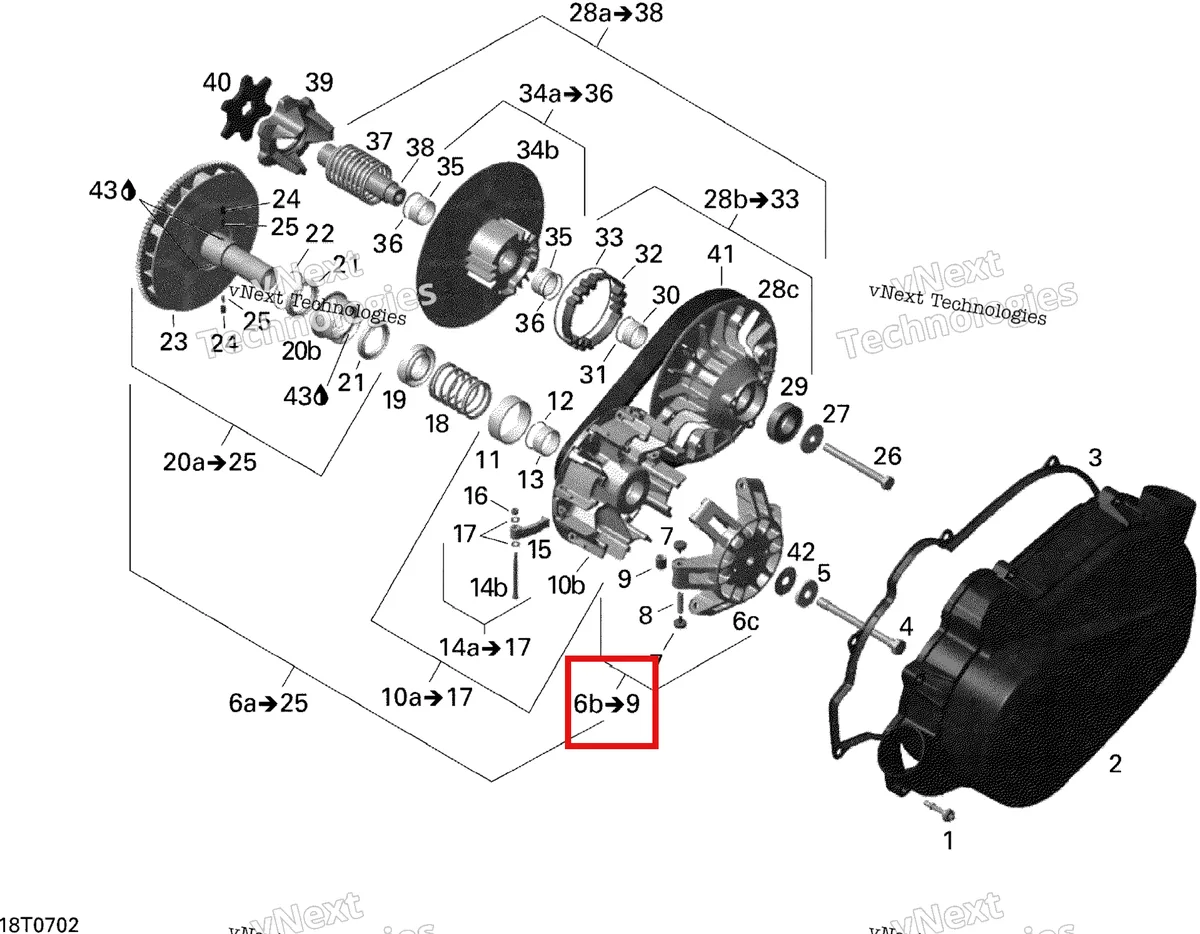 Деталь 420280155 на схеме узла 2007 Can-Am Outlander 400 STD 4 X 4 Transmission