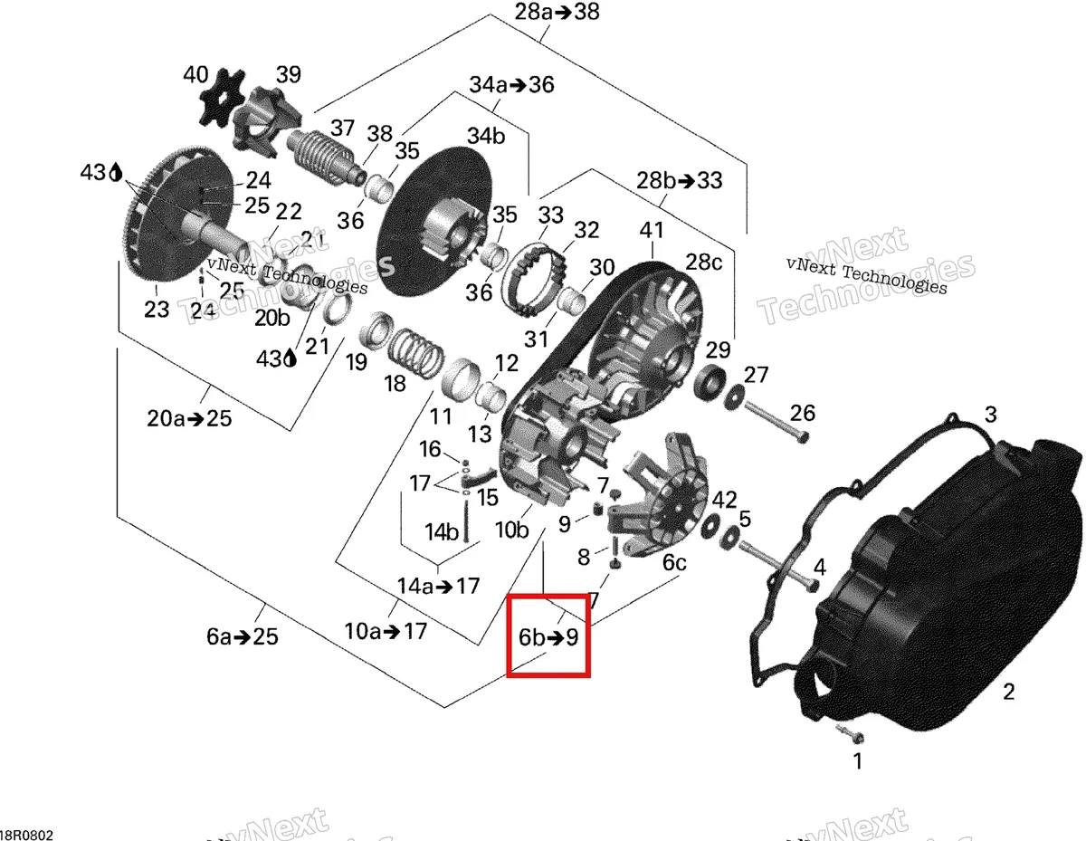 Деталь 420280158 на схеме узла 2008 Can-Am Outlander 400 STD Transmission
