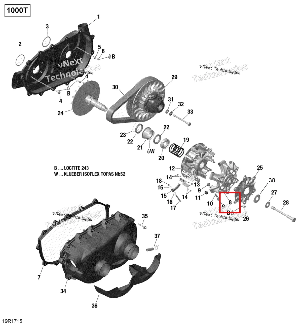 Деталь 420280669 на схеме узла 2017 Can-Am Maverick Transmission - Turbo