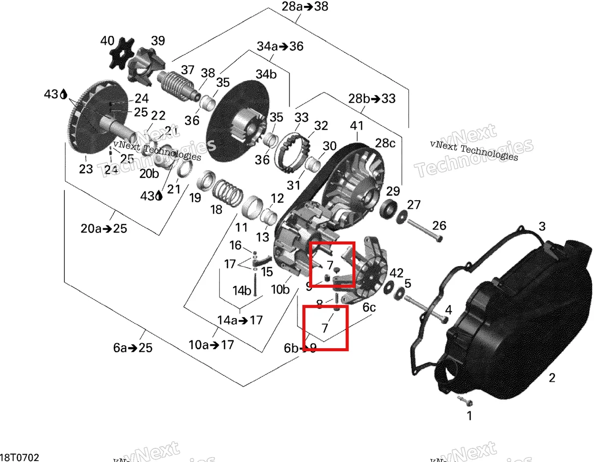 Деталь 420281290 на схеме узла 2007 Can-Am Outlander 400 STD 4 X 4 Transmission