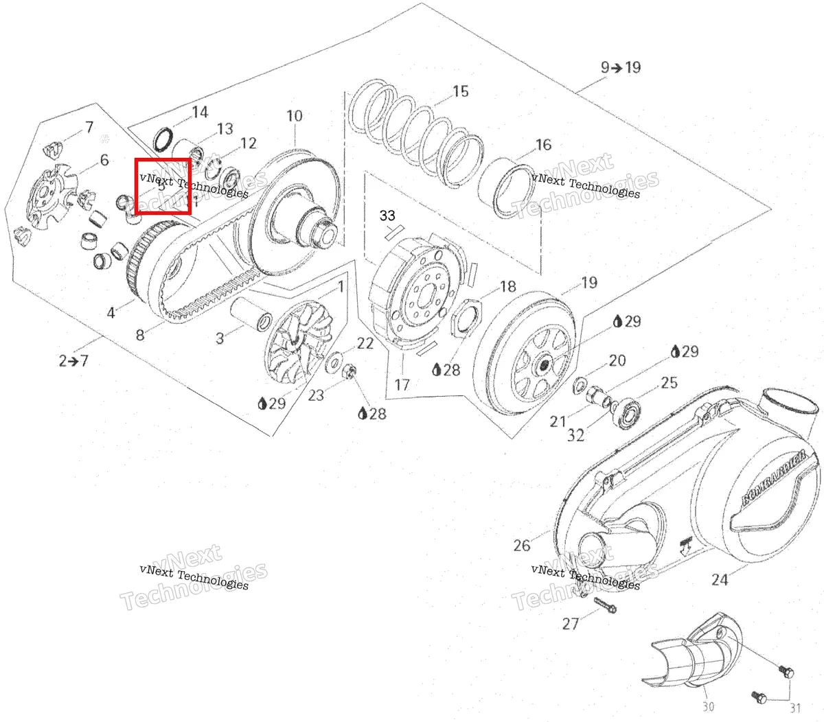 Деталь 420281310 на схеме узла 2007 Can-Am Rally 175 Pulley System