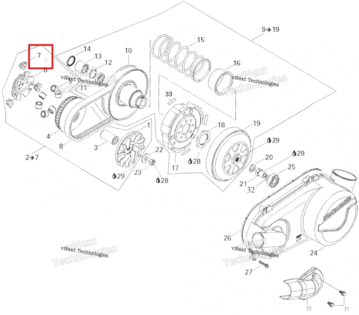 Деталь 420281320 на схеме узла 2007 Can-Am Rally 175 Pulley System