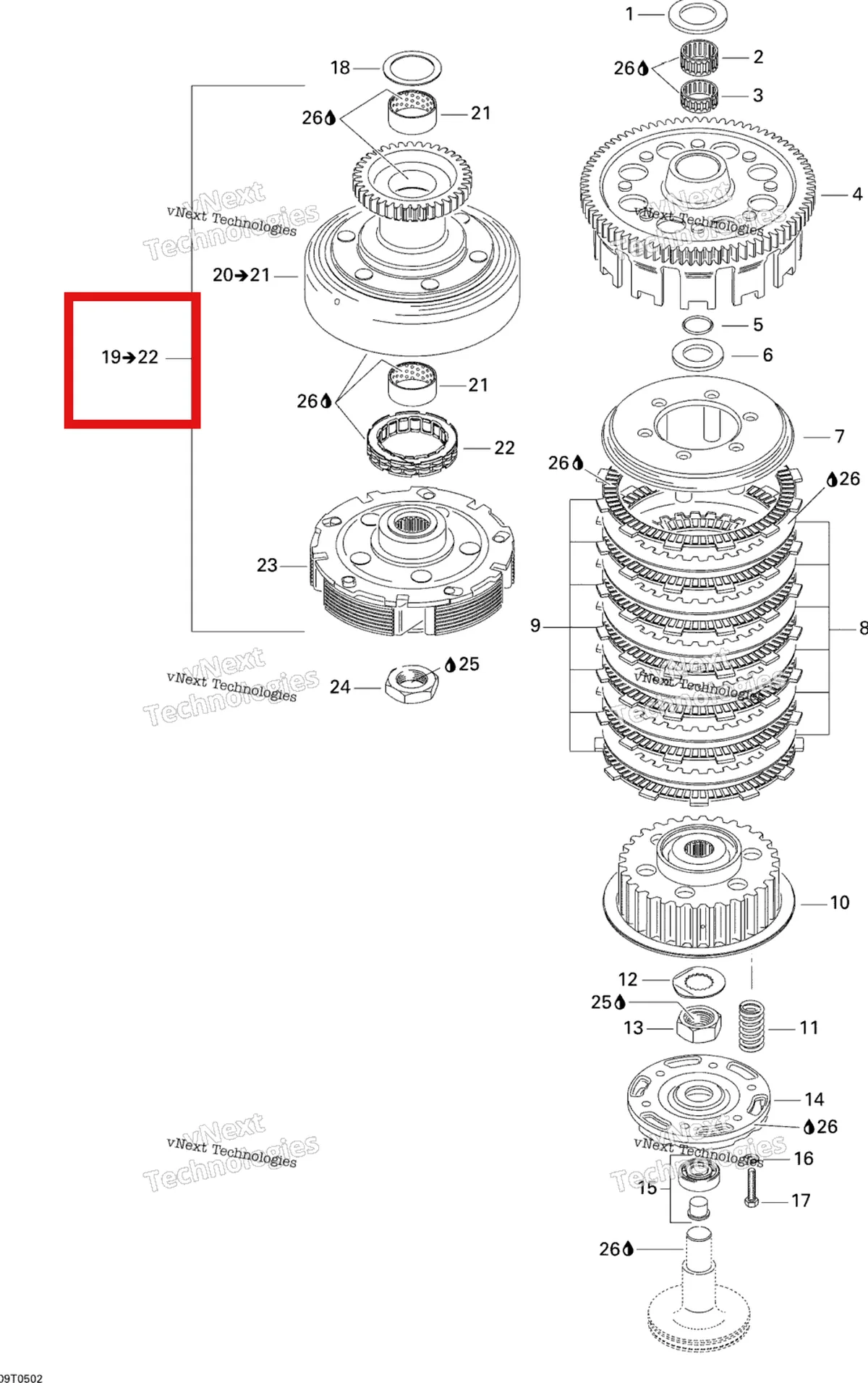 Деталь 420296093 на схеме узла 2005 Can-Am Traxter 5 Speed Clutch