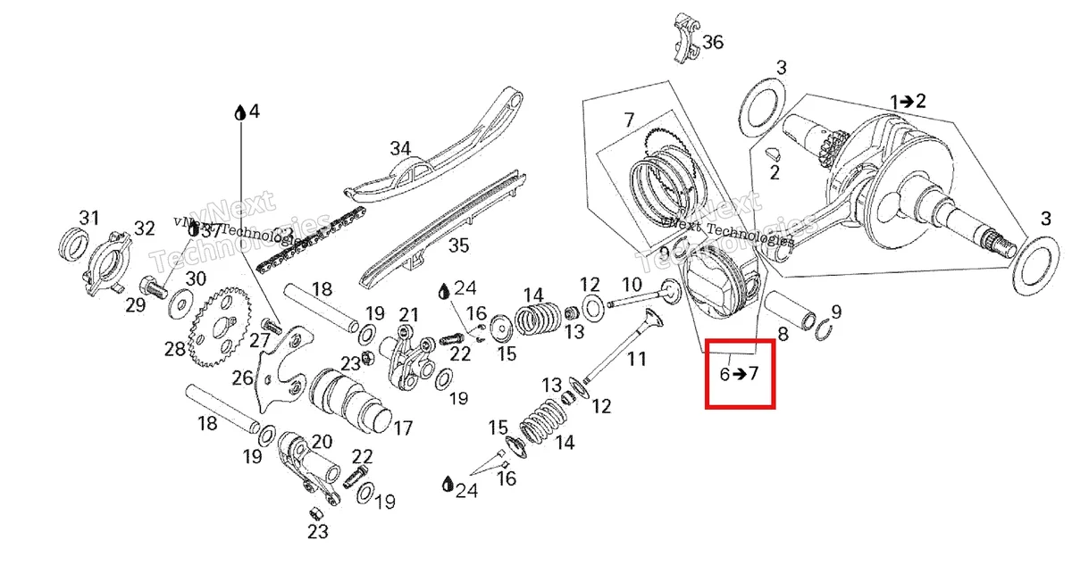 Деталь 420296700 на схеме узла 2007 Can-Am Rally 175 Crankshaft And Pistons