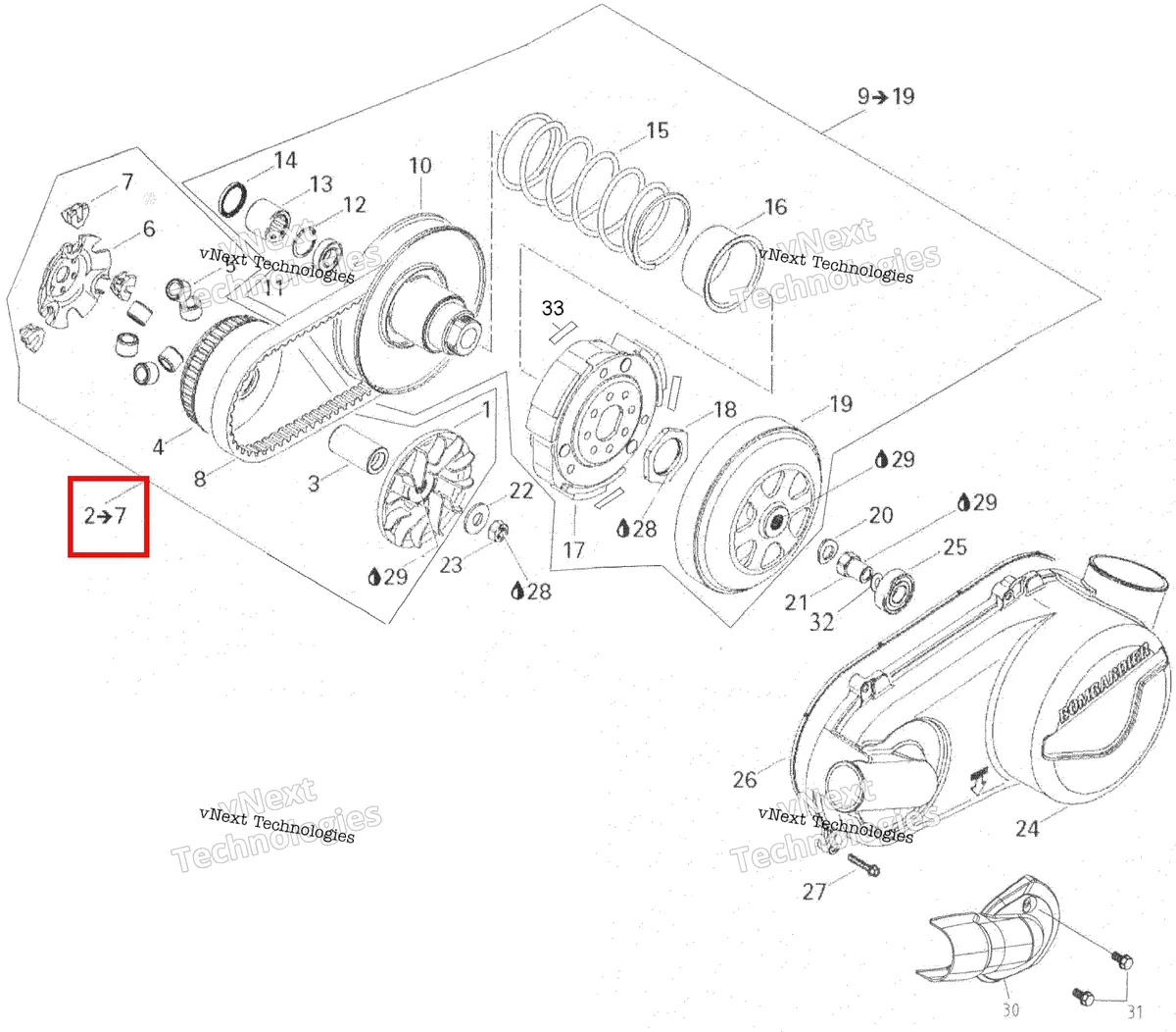 Деталь 420296785 на схеме узла 2007 Can-Am Rally 175 Pulley System
